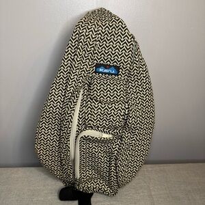 Kavu Rope Sling Bag Chevron Black White Backpack Crossbody